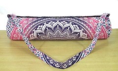 Indian Multi Ombre Yoga Mat Carrier Bag Mandala Large Shoulder Strap