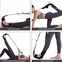 Yoga Straps for Stretching with Loops, Leg Stretching Strap Non-Elastic Stretch