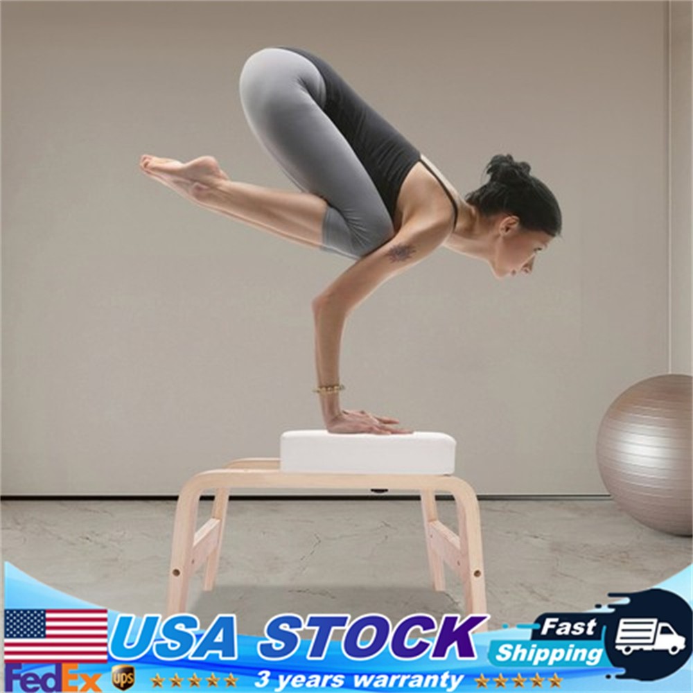 Yoga Headstand Bench Exercise Inversion Stool Workbench Upside Down Chair