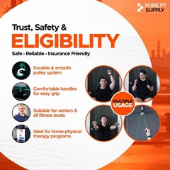 PurePT Premium Shoulder Pulley for Physical Therapy – Premium Nylon & Strong …