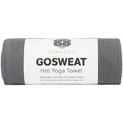 GoSweat Non-Slip Hot Yoga Towel with Super-Absorbent Soft 72.00″ x 26.50″ Gray