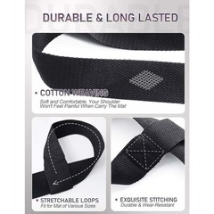 Yoga Mat Carrier Strap Long Adjustable Thick Wide Strap for Carrying Mat or