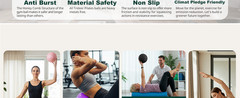 Exercise Ball for Yoga, Pilates & Fitness – Stability Ball Equipment for Home