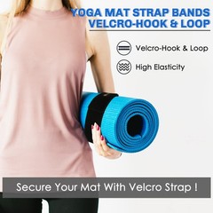 Yoga Mat Strap,Heavy Duty Bungee Straps Band,Wrap Organizer for Yoga Mat/Workout