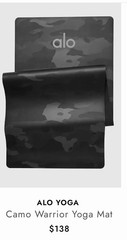 Alo Yoga Camo Warrior Mat Authentic