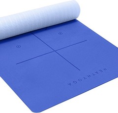 Eco Friendly Non Slip Yoga Mat Body Alignment System SGS Certified TPE Material