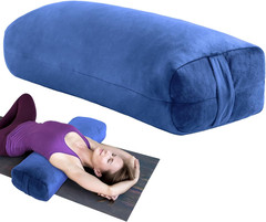 Yoga Bolster Pillow, Rectangular Bolster for Restorative Yoga & Meditation, Prof