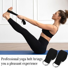 12 Pack 6 Ft Yoga Straps with Adjustable D-Ring Buckles for Stretching & Flexibi