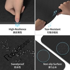Foldable Yoga Mat for Travel Folding Yoga Mat 6mm Thick with Carrying Bag, No…