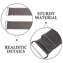2 Pcs Nylon Elastic Foot Pedal Straps for Fitness Machines Home Gym Replacement