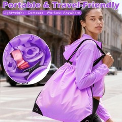 Home Exercise Equipment Pilates Kit Ring Ball Resistance Bands Adjustable Purple