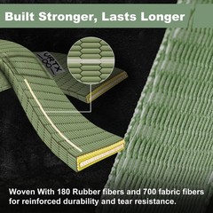 VRTX Stretch Straps for Exercise | Yoga & Pilates Stretching Bands w/ 7 Loops…