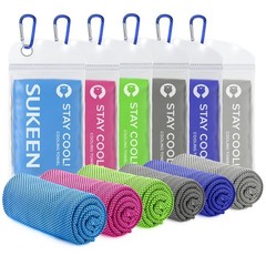 Sukeen Cooling Towels(40″x12″) for Neck & Head, Soft Breathable Chilly Towel …