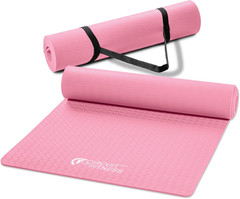 Circuit Fitness by Non-Slip Multi-Purpose Exercise Yoga Mats with Carrying Stra