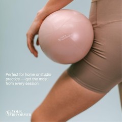 Pilates Prop Kit, Ring, Ball & 2.2 lb Dumbbell Set Dusty Rose