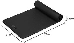 Thick 10mm Yoga Mat with Carrying Strap for Home & Gym Workouts