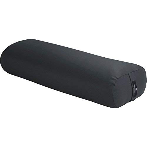 Standard Yoga Bolster – Gray – Firm Core with a Soft Surface, Rectangular Sha…