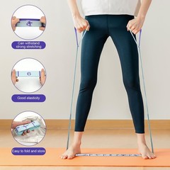 Elastic Yoga Stretching Strap with Loops, Stretch Straps for Physical Therapy…