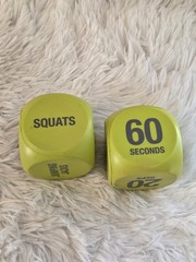 Lime Green Workout Cubes HIIT Interval Workouts Exercises