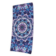 Mandala & Palm Tree Reversible Microfiber Beach Towel Quick Dry Yoga Meditation