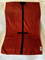 Yoga Factory Hot Yoga Towel – Red and Black – 72” by 23”