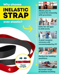 Ctrl Sports Stretching Strap Loops – Non Elastic Stretch Band For Physical