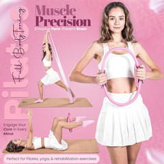 14-Piece Pink Pilates Kit for Women | Complete Home Workout Set