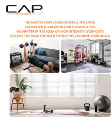 CAP Barbell 1-Inch High Density Exercise Yoga Mat with Strap | Multiple Colors