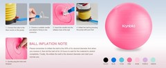 Exercise Ball, Extra Thick Yoga Ball for Workout Pregnancy Stability, 4 Sizes