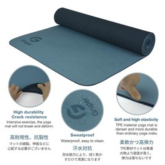 Yoga Mat Non Slip, Eco Friendly Fitness Exercise Mat with Carrying Strap,Yoga…
