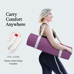 Extra Thick 12mm Exercise Mat – 74″L x 26″W Inch, Non-Slip, Joint-Friendly & …