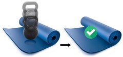 Yoga Mat Blue 183x61x1 cm – Non Slip Fitness & Exercise Mat made of NBRScha…