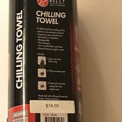 Bally Total Fitness Chilling Towel Pink