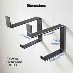 2 Tier Adjustable Width Yoga Mat Holder Protective Padding Wall Mount Steel