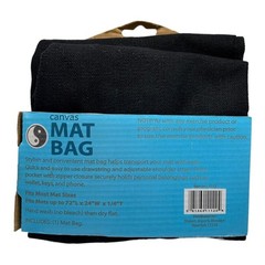 Shalam Industries Yoga Mat Bag – Black Canvas
