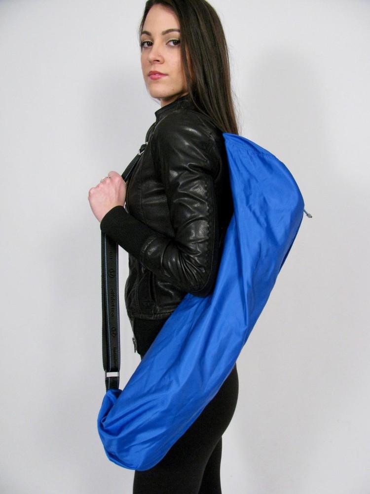 LULULEMON MAT BAG YOGA GET ROLLING NYLON CROSSBODY PERWINKLE ADJUST SLING TOTE
