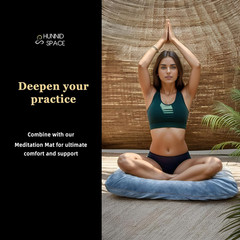 Meditation Zafu Cushion Set with Buckwheat Hulls & Memory Foam – Ergonomic Suppo