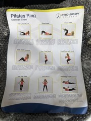 Pro Body Pilates Ring Circle Exercise Fitness Resistance Ring w/ Carry Bag