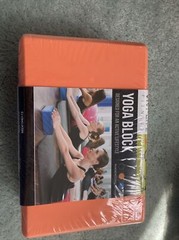 VIVI LIFE YOGA BLOCK ORANGE 9w X 6h X 3D Brand New!