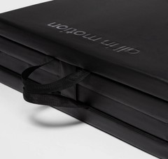 All in Motion Premium Black Yoga Mat–Non-Slip-5mm Cushioned Support, High-Impact