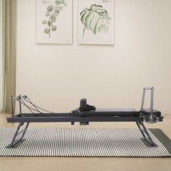 Pilates Reformer,Dpiolrcag Foldable Pilates Machine & Equipment for Home Black