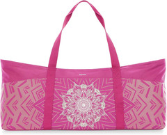 Yoga Mat Bag, Extra Large Canvas Gym Bag with Waterproof Pocket Metal Zipper, Fi