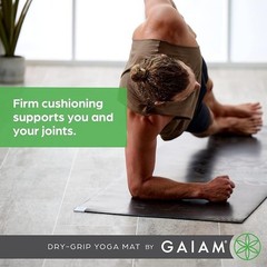 Thick Non-Slip Yoga Mat Hot Yoga Exercise W/ Firm Cushioning & Dry Grip New