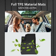Floor Mats Trunk Mat for Tesla Model 3 Highland 2025 2024, All Weather TPE Fl…