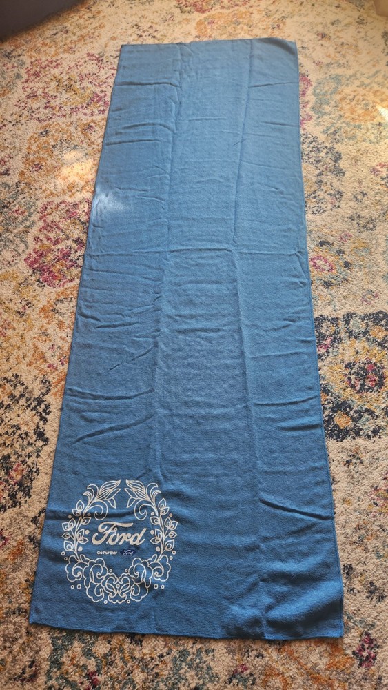 Yoga Towel with carrying bag – Blue – Ford Go Further – New!