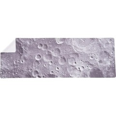 LEUS Yoga Mat Towel – 68″ x 24″ – Gray Lunar Moon -Quick Drying Lightweight