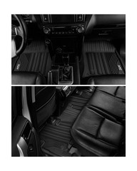 3W Floor Mats for Lexus GX460 2014-2023 (only for 7 seat), TPE All Weather Cu…
