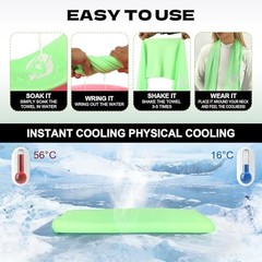 4 Pack Cooling Towels 47×12 Inch Ice Towel for Gym Yoga Running Sports Outdoor