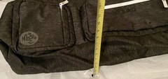 Manduka Yoga Mat Bag Multiple Pockets Adjustable Strap & Position Grey Black Lg