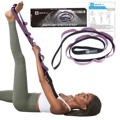 HalfElastic Stretch Straps with 11 Loops, Stretching Strap for Physical Thera…